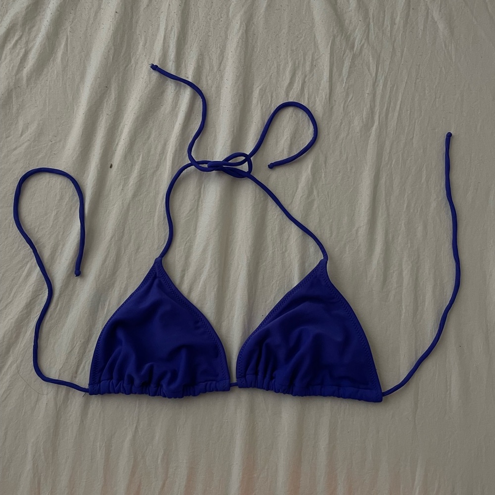 Large Blue Swimsuit Top.